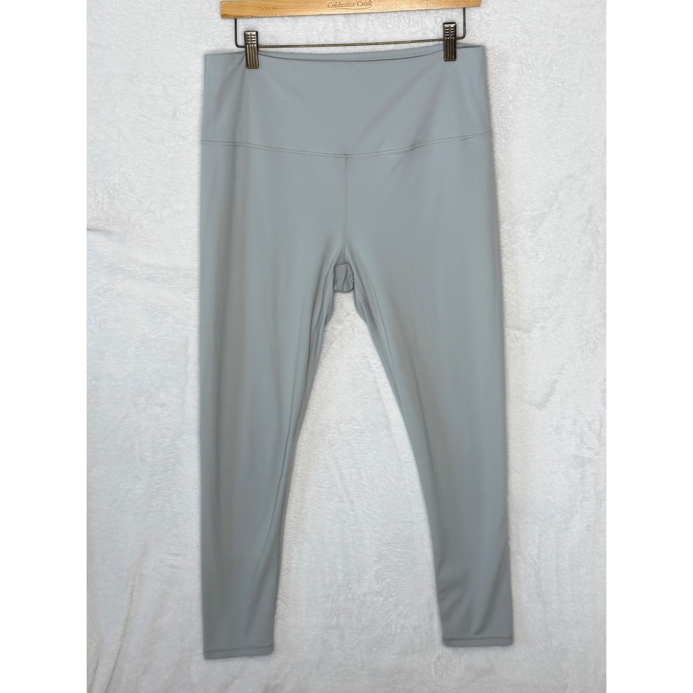 prAna Women's XL Light Gray High Rise Activewear Leggings Yoga Gym Tights